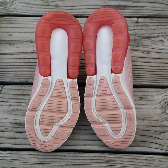 Women Size 6.5 / Size 5 Youth Nike Air Max 270 Extreme White Pink Glaze Running - Picture 8 of 8